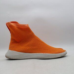 ILYSM Silk Tabi Men's 9 Women's 10.5 Split Toe Stretch Sneakers Orange